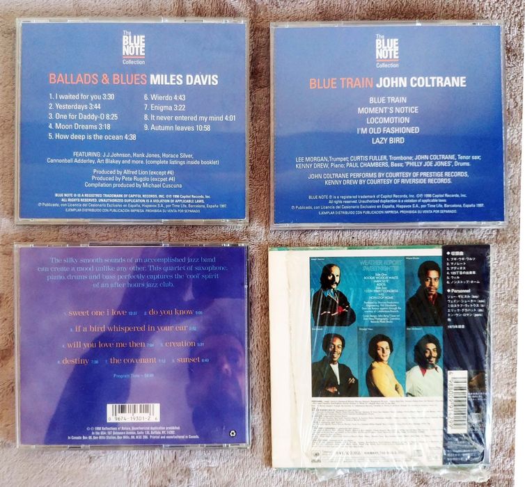 JAZZ 4 Cds _ M. Davis / Coltrane / Weather Report