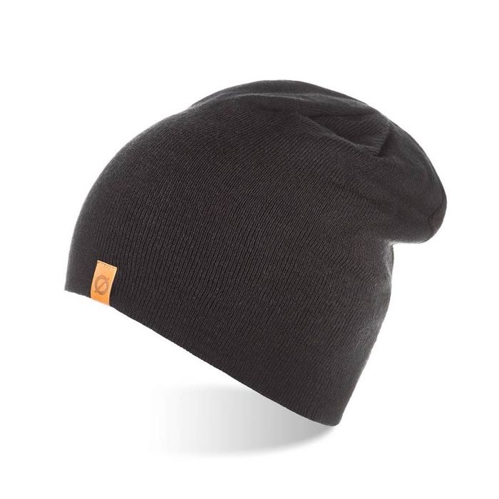 męska czapka zimowa ciepła smerfetka mulina cz4-bl