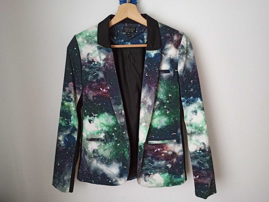 Oryginalna Marynarka Damska Żakiet Topshop Kosmos Lampasy NOWA!