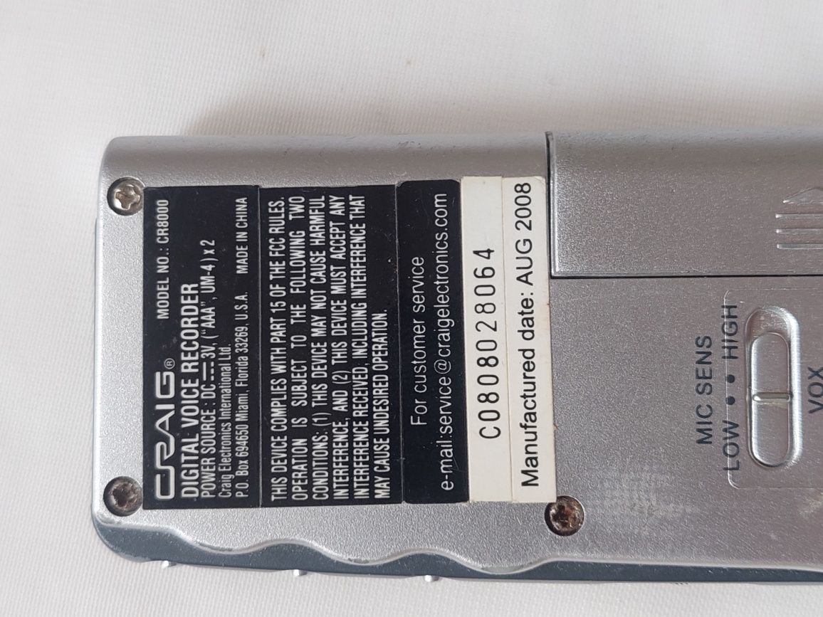 Диктофон Craig cr8000