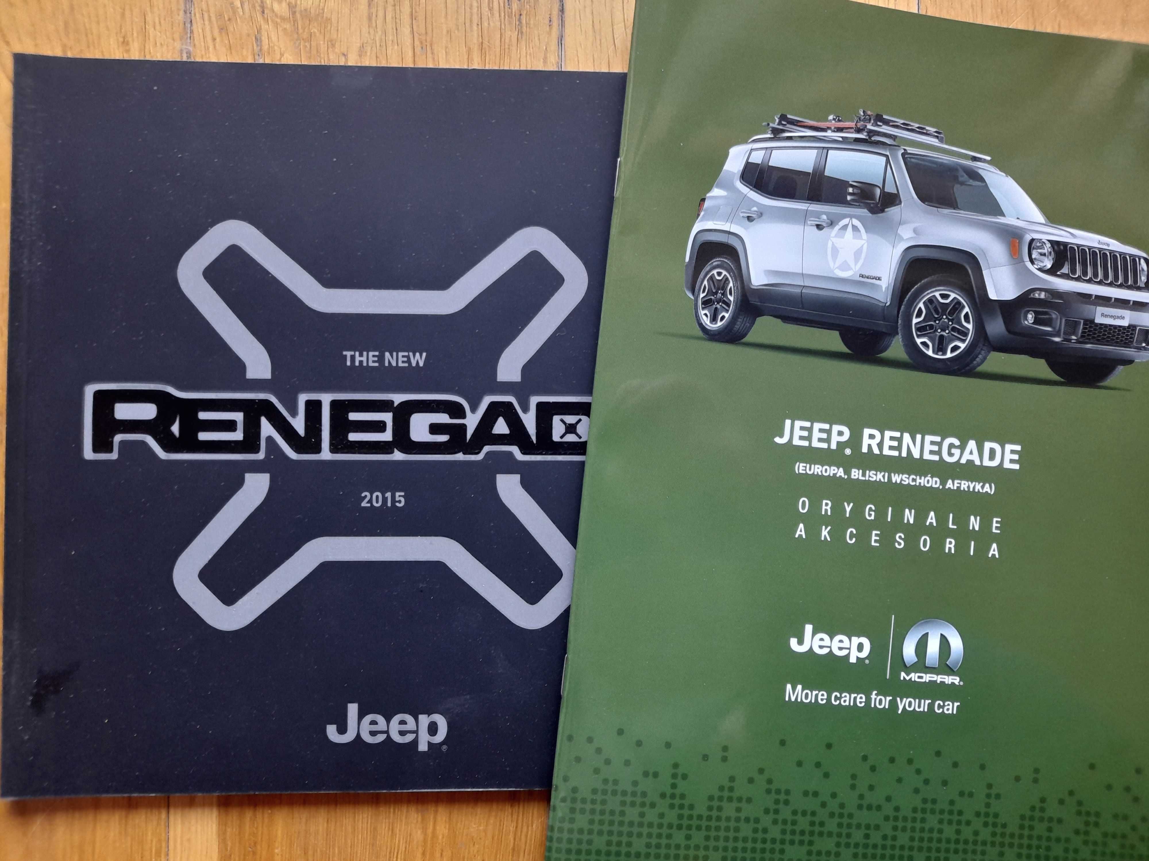 JEEP Renegade wszystkie wersje, wyposażenie 2 prospekty PL rok 2014