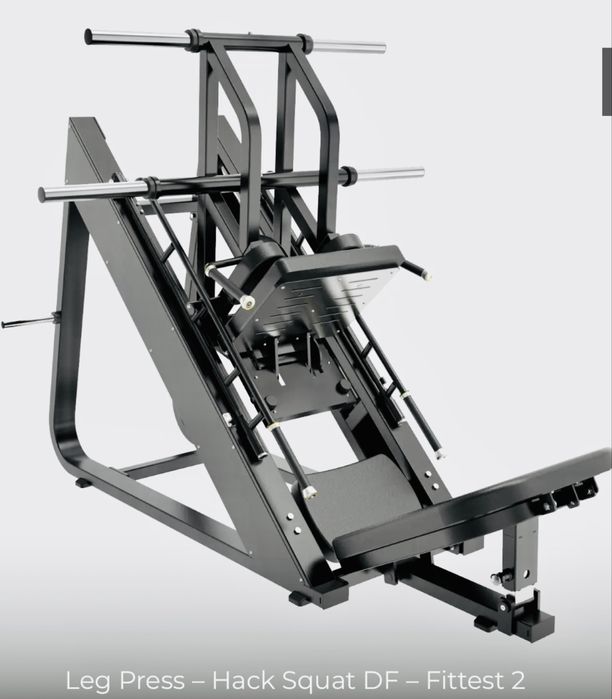 Leg Press / Hack Squat DF – 2 em 1