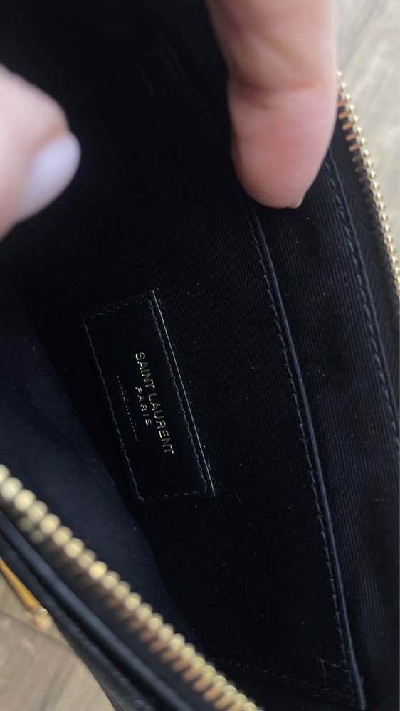Шкіряний клатч CASSANDRE, оригінал SAINT LAURENT, 617662-BOW01