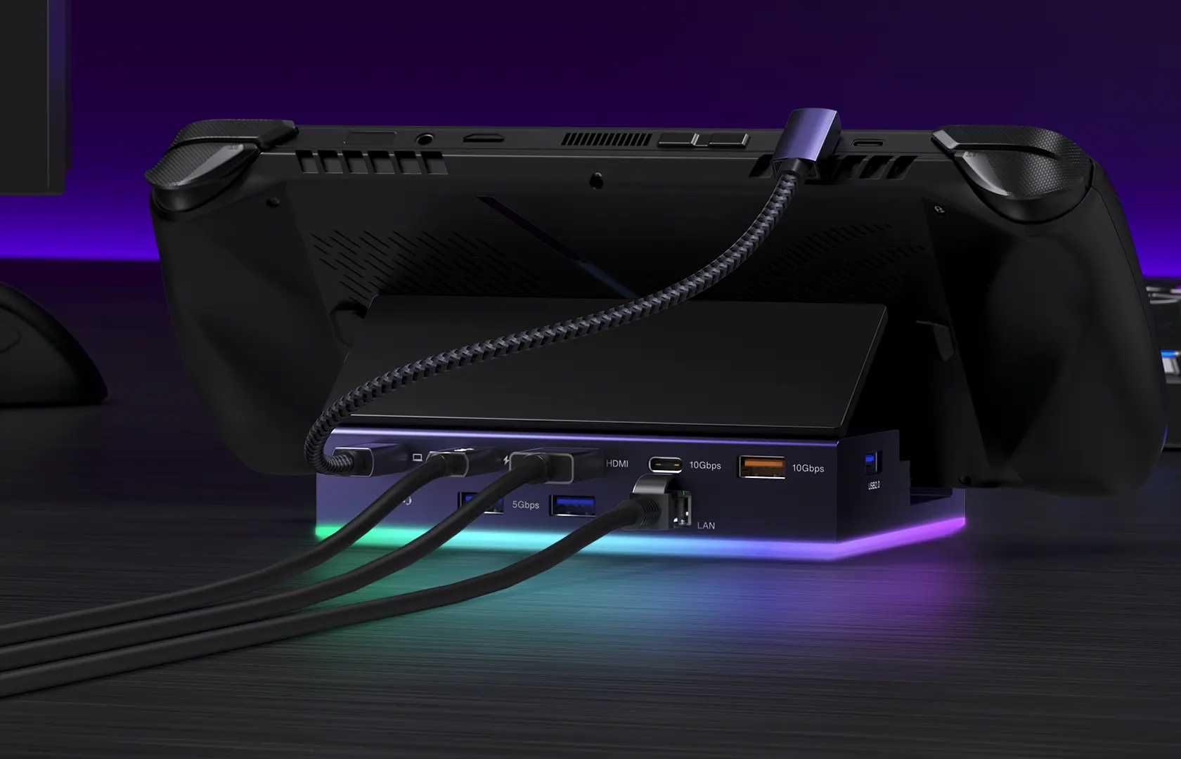 iVANKY 1 stacja dokująca do gier z oświetleniem RGB 4K 120Hz USB 3.2