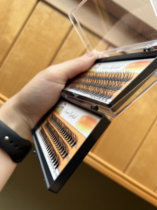 Вії накладні пучкові Несура Nesura Mix мікс довжин війки