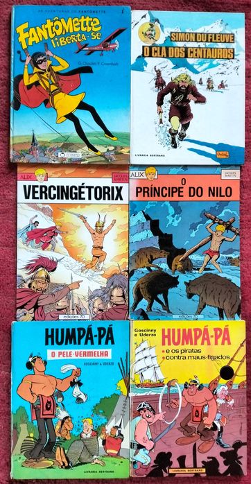 Humpá-Pá, Alix, Chick Bill, Yakari, Adèle Blanc-Sec, Garth, Nino, etc.