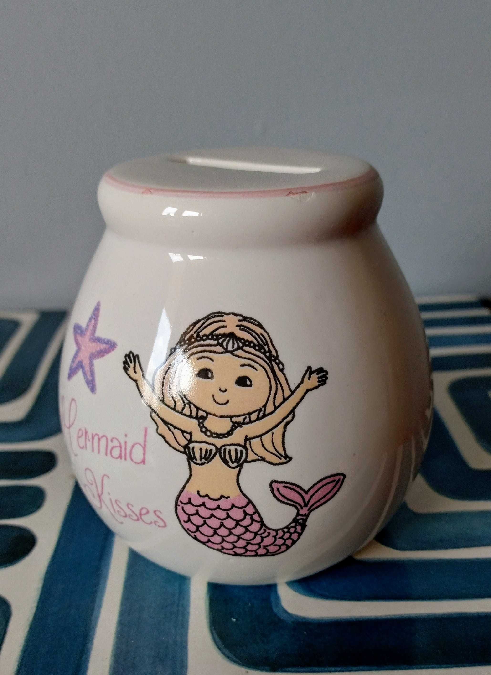 Mermaid Kisses Little Wishes Money Pots skarbonka dla dzieci syrenka