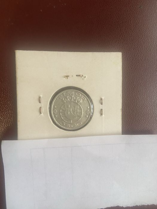 3 escudos timor 1958 prata