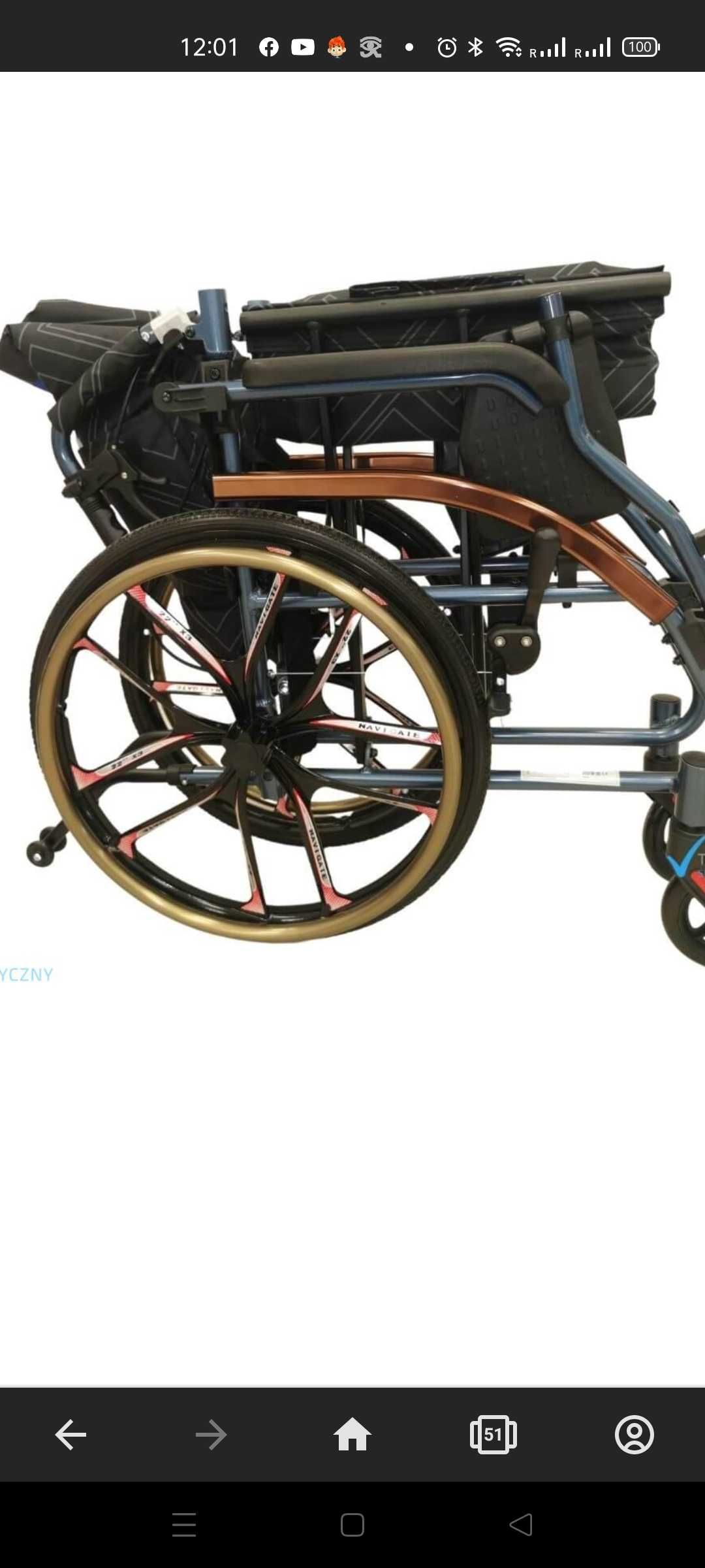 Ultralekki wózek inwalidzki Wheelie Light