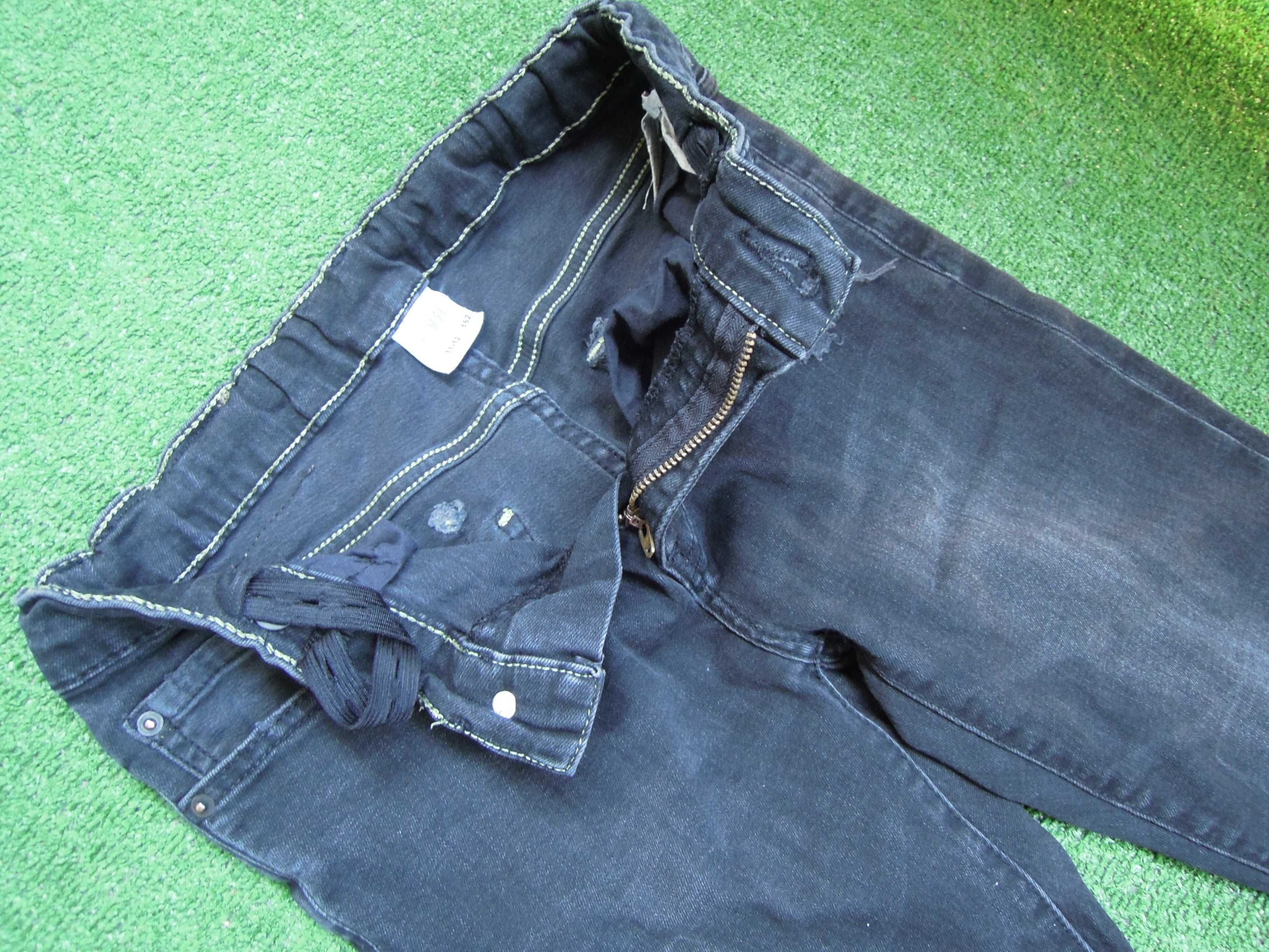 ZARA-Czarne Fajne JEANSY 152