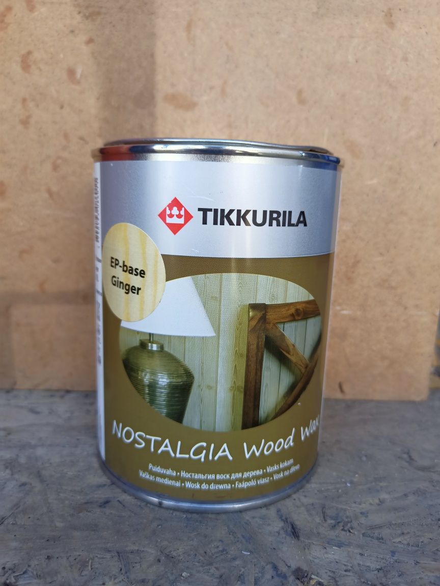 Tikkurilla wosk do drewna 3 kolory puszki 0,9 litra WARTO !!