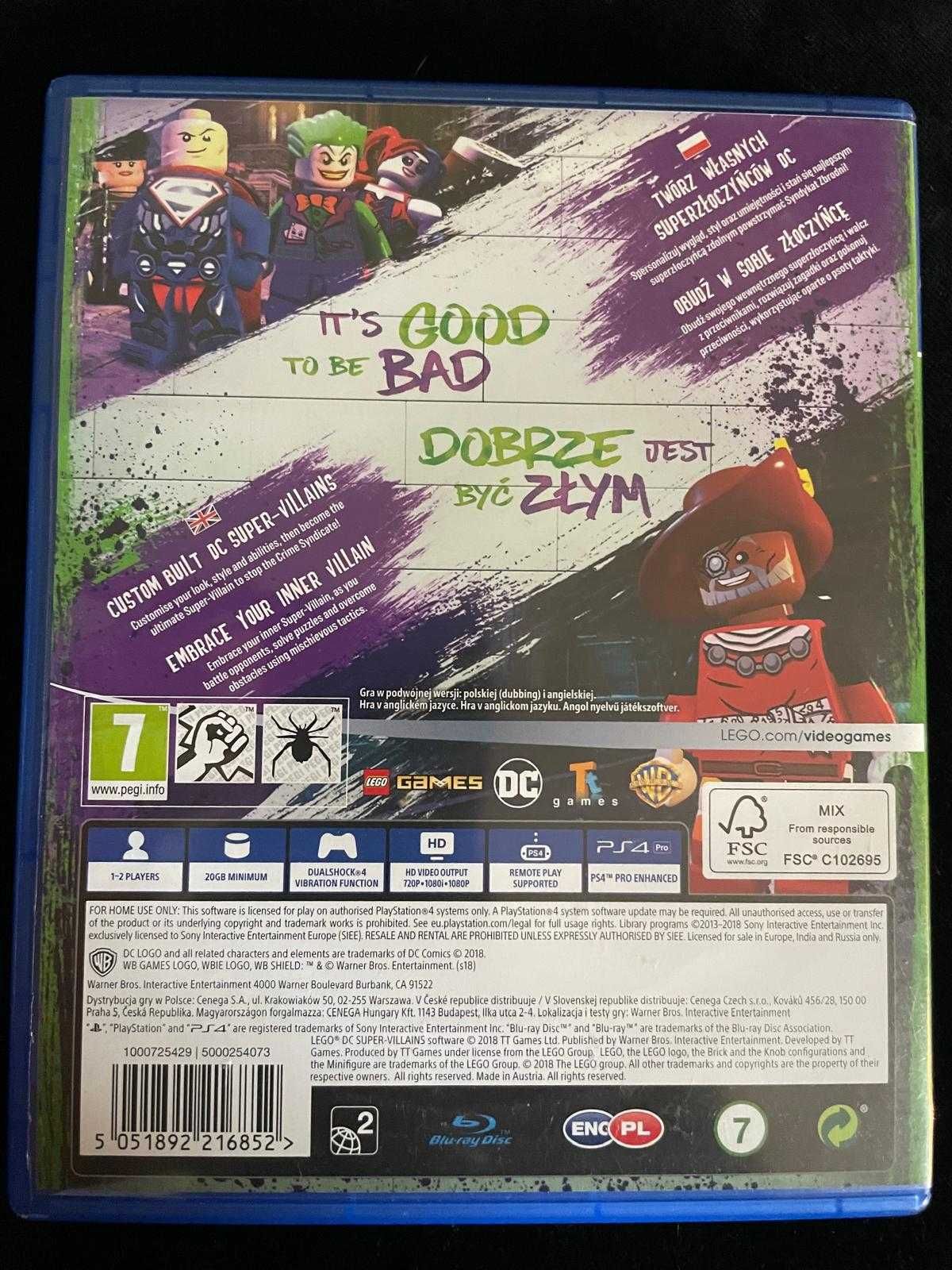 LEGO DC Super-złoczyńcy PL Dubbing Villains po polsku PS4 PS5 BDB stan
