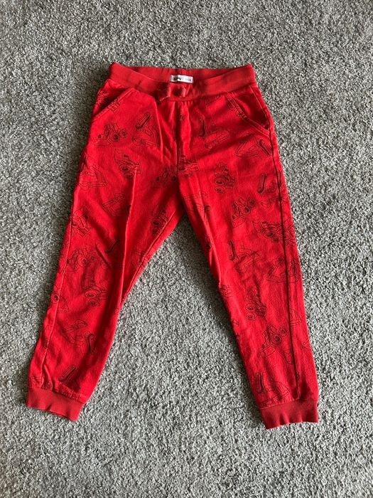 Spodnie czerwone monster truck