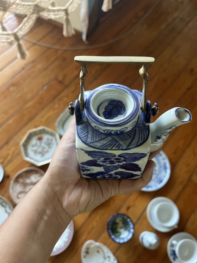 Chaleira de Cerãmica em Azul