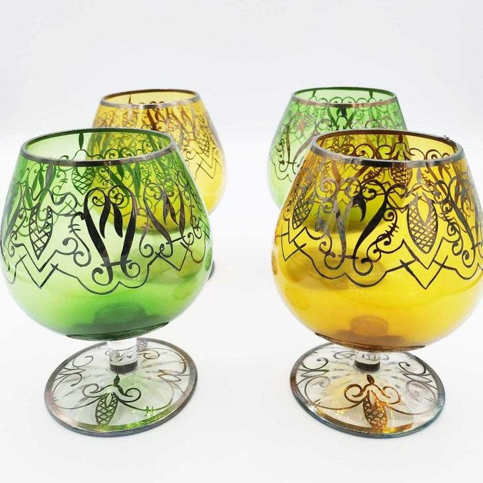 Conjunto de 12 copos "Cisne" - Jean Claude, France