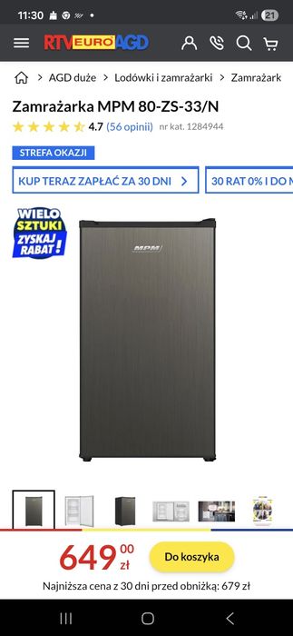 Zamrazarka szufladkowa