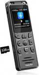 Dyktafon Volorful V68 144GB 70h 1.44” LCD Mp3 USB-C