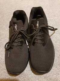 Czarne adidasy sneakersy Deichmann r. 43