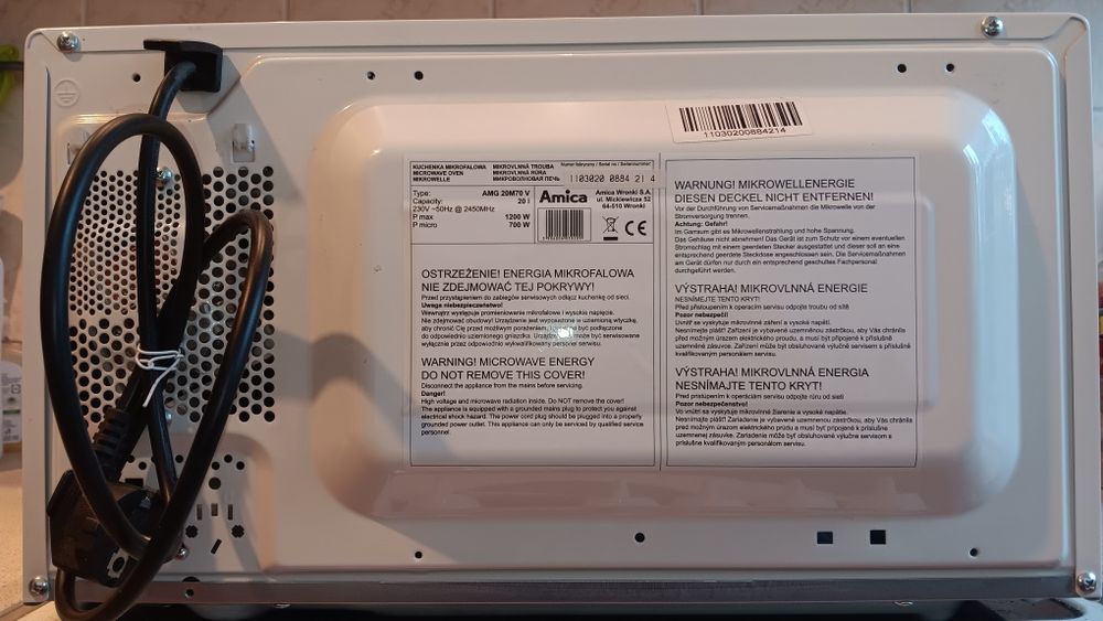 Mikrofala Amica 700 do 1200W