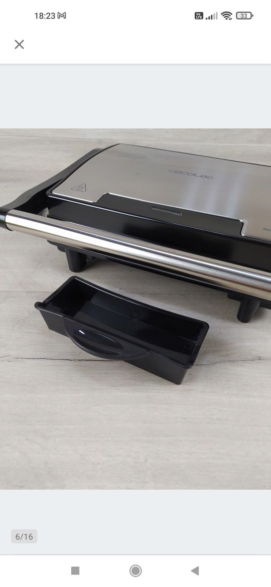 Cecotec Rock'nGrill 1500 Rapid RockStone Grill elektryczny 1500 W OPIS