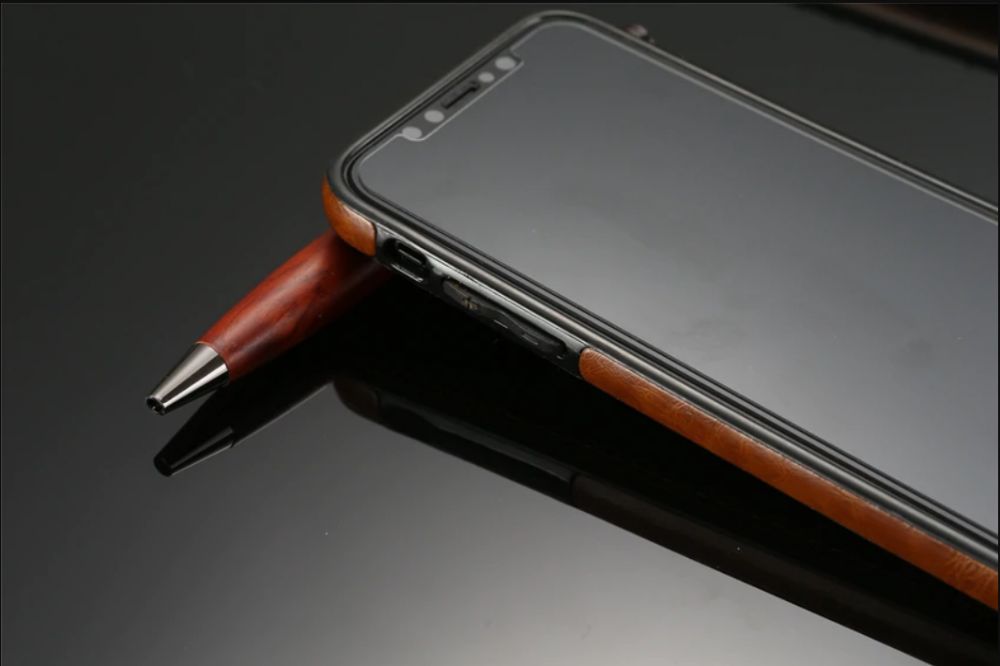 Capa em Pele para iPhone X e Samsung S9