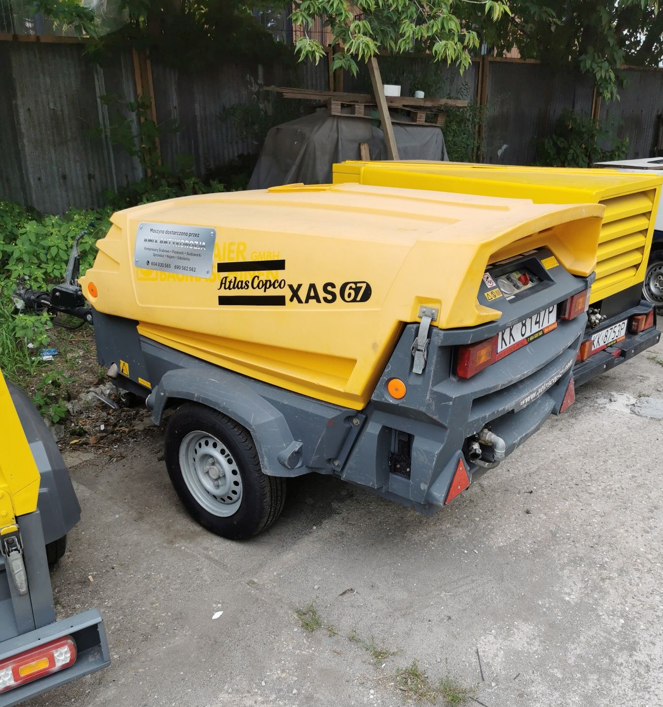 Sprężarka kompresor Spalinowy Atlas Copco XAS67 Zarejestrowany 2012 r