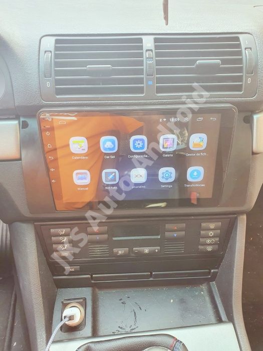 AutoRadio P/ BMW E39 X5 E53 - Android 11 -16/32/64Gb+Câmera/GPS_ Wif