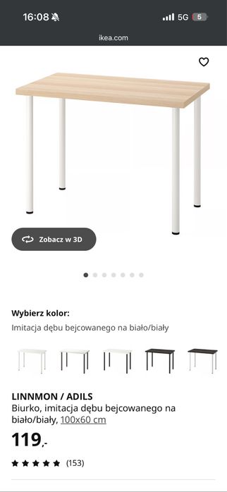 İkea/ linnmon/ adils