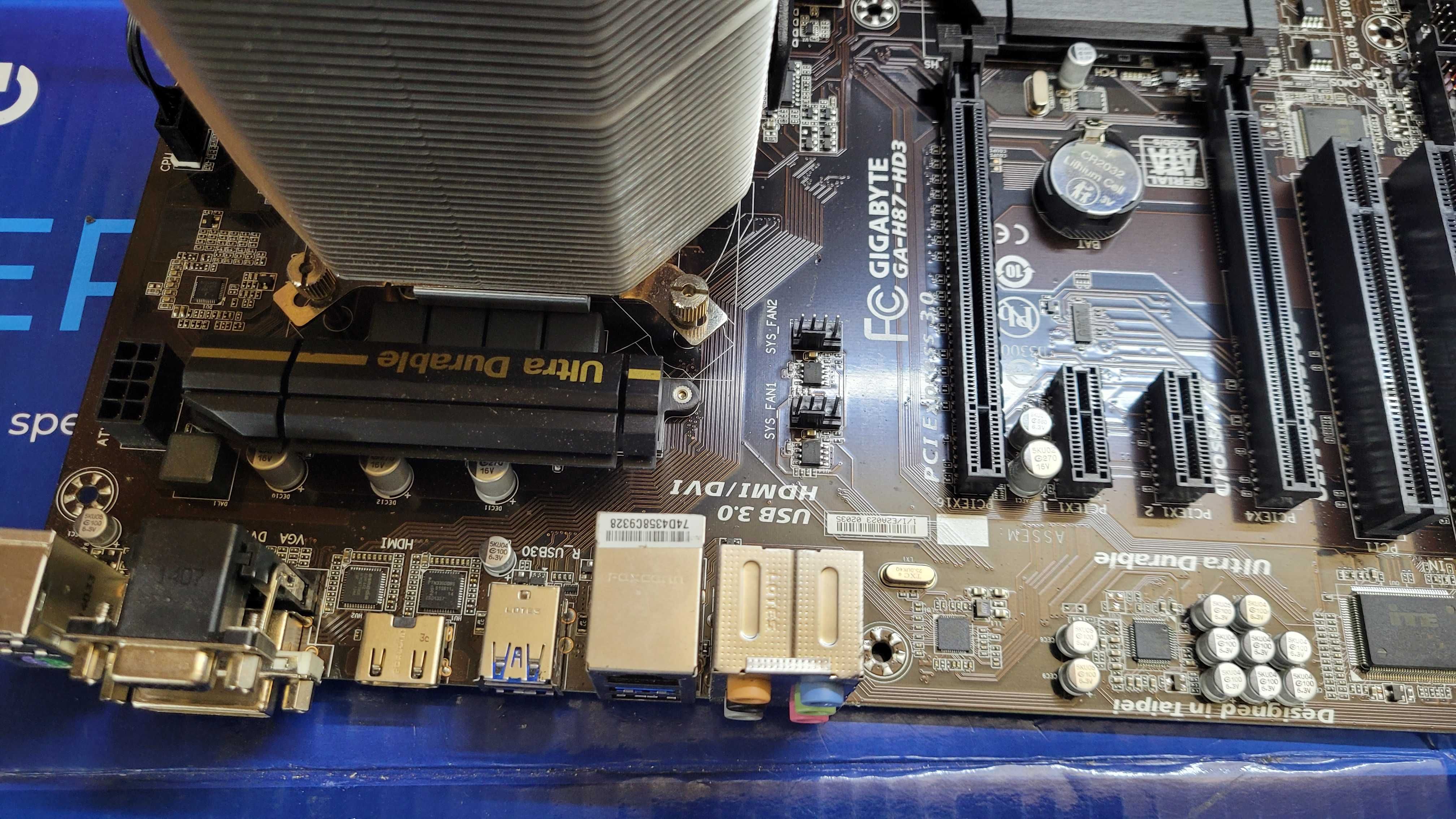 TOP комплект S1150 Gigabyte GA-H87-HD3 +I7 4790 4GHz +32GB DDR3 +башня