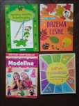 Zestaw książki nauka rysowania figurki z modeliny rysujemy drzewa 4szt