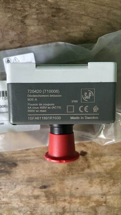 Botao emergencia ventilador