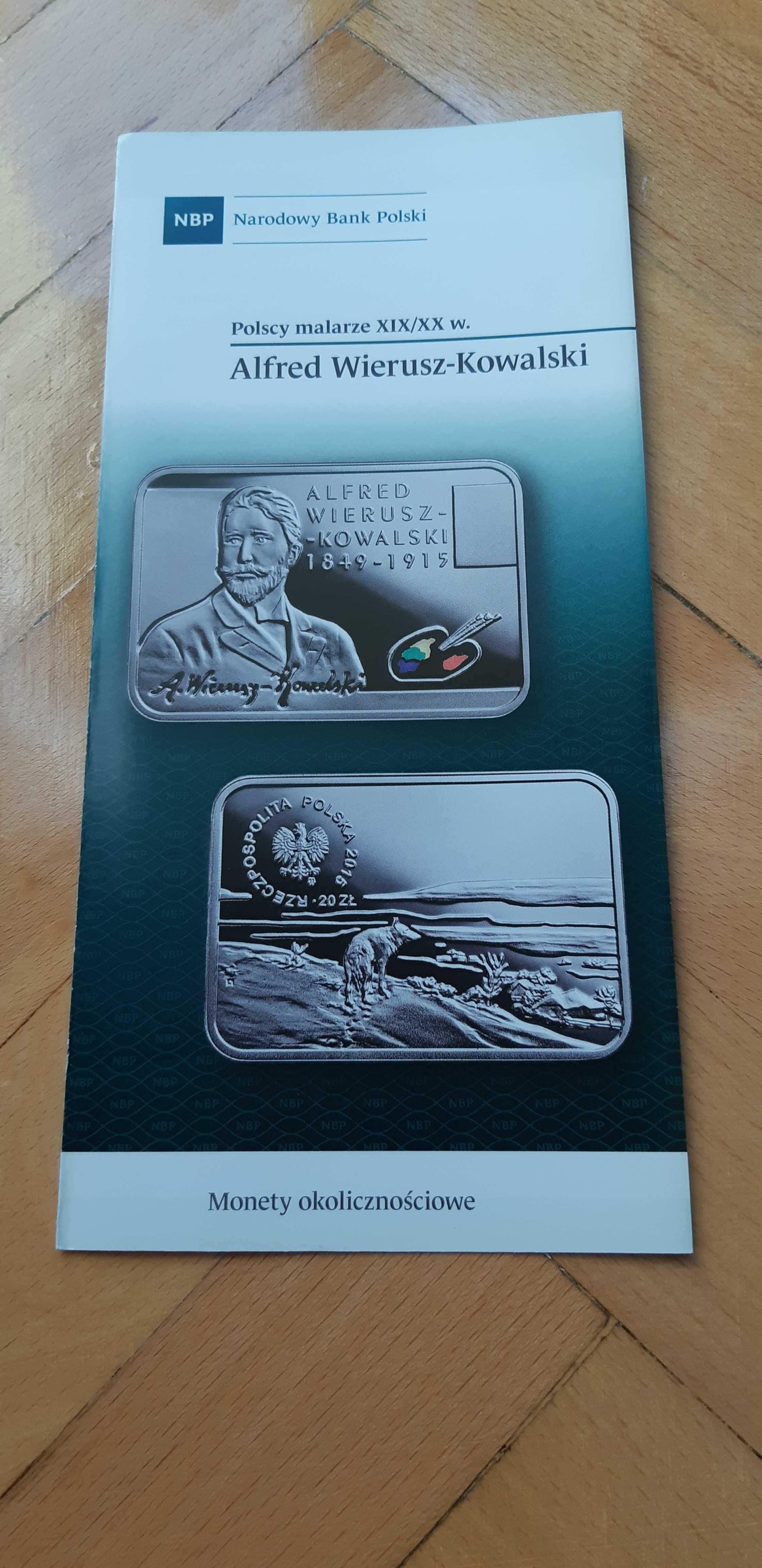 folder do monety Alfred Wierusz - Kowalski