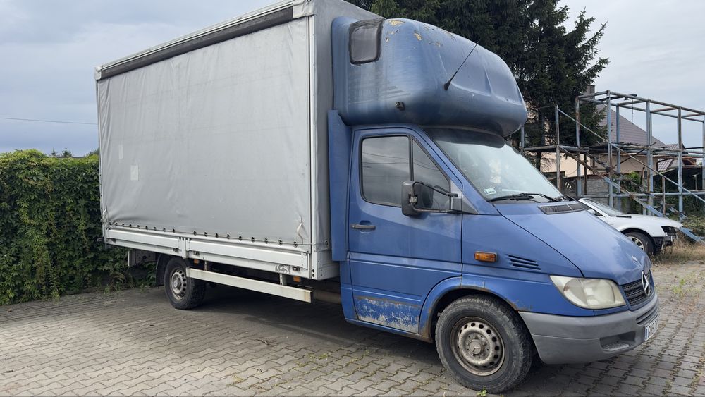 Mercedes Sprinter plandeka spanie uszkodzony silnik