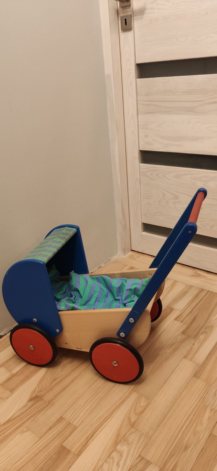 Wózek drewniany Bajo, wózek dla lalek