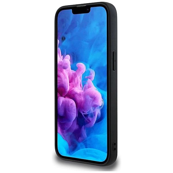 Etui Guess Fixed Glitter Big 4G na iPhone 16e - czarne