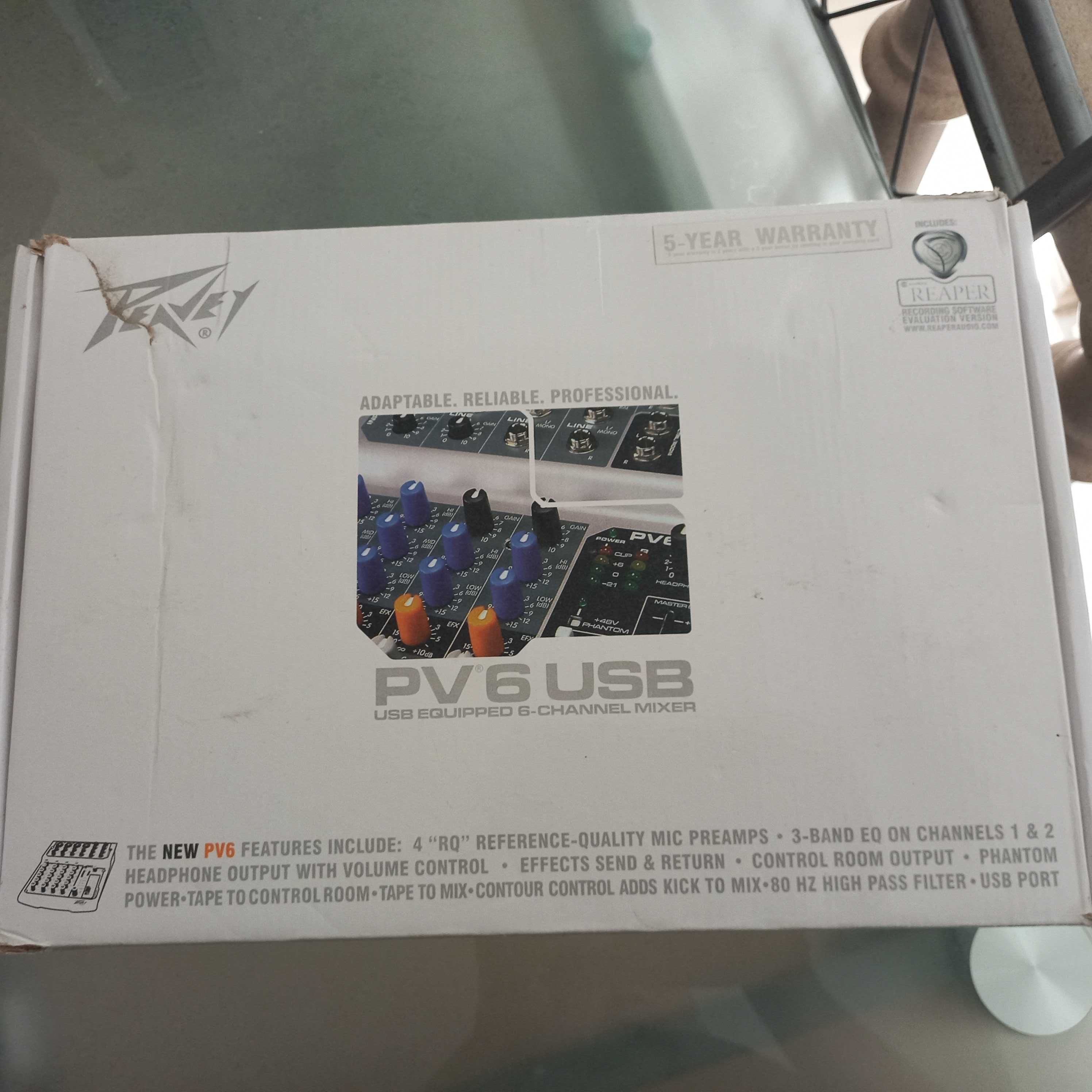 Mesa de mistura PV 6 USB