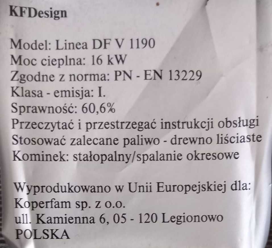 Wkład kominkowy KFD dfv1190 2.0