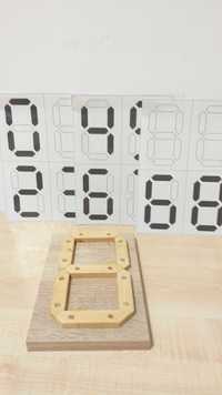 Układanka drewniana klocki liczby Montessori