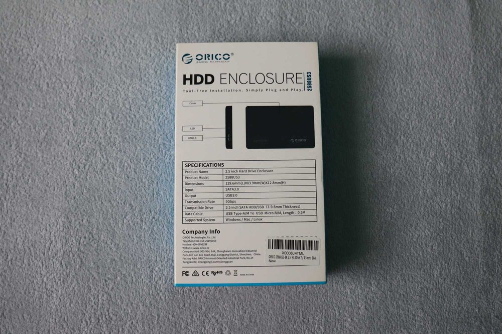 2x dysk zewnętrzny 500 GB (WD + Verbatim) + kieszeń na dysk Orico