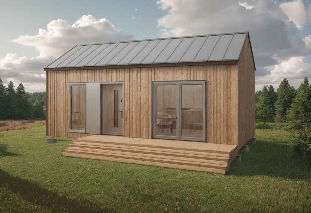 Domek  letniskowy - całoroczny - budowa 6"0"2"5"2"8"2"4"5  Od  49900zł