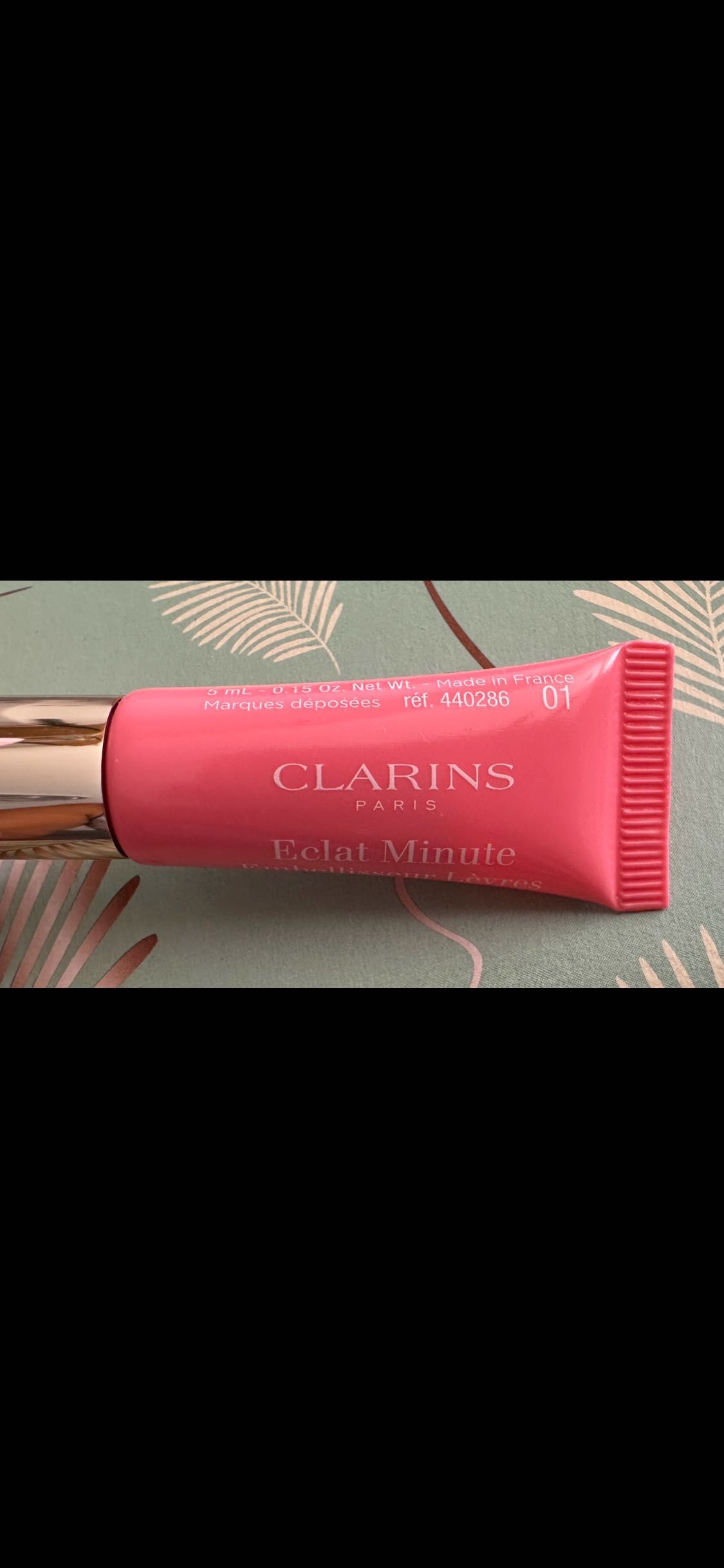 Clarins Eclat Minute Instant 01 Rose Shimmer błyszczyk do ust 5ml NOWY