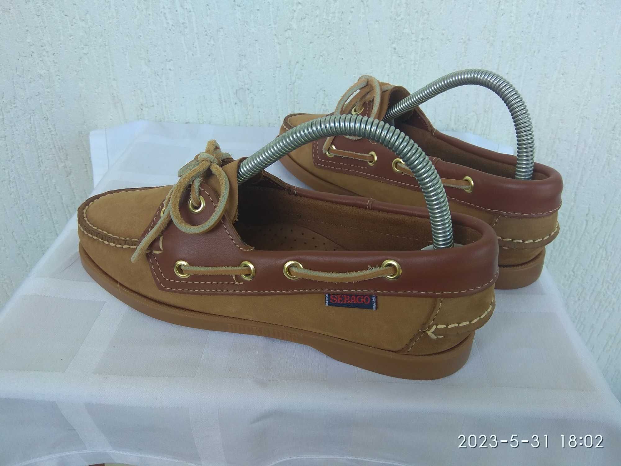 Туфли,топсайдери кожанние Sebago Docksides USA р.37