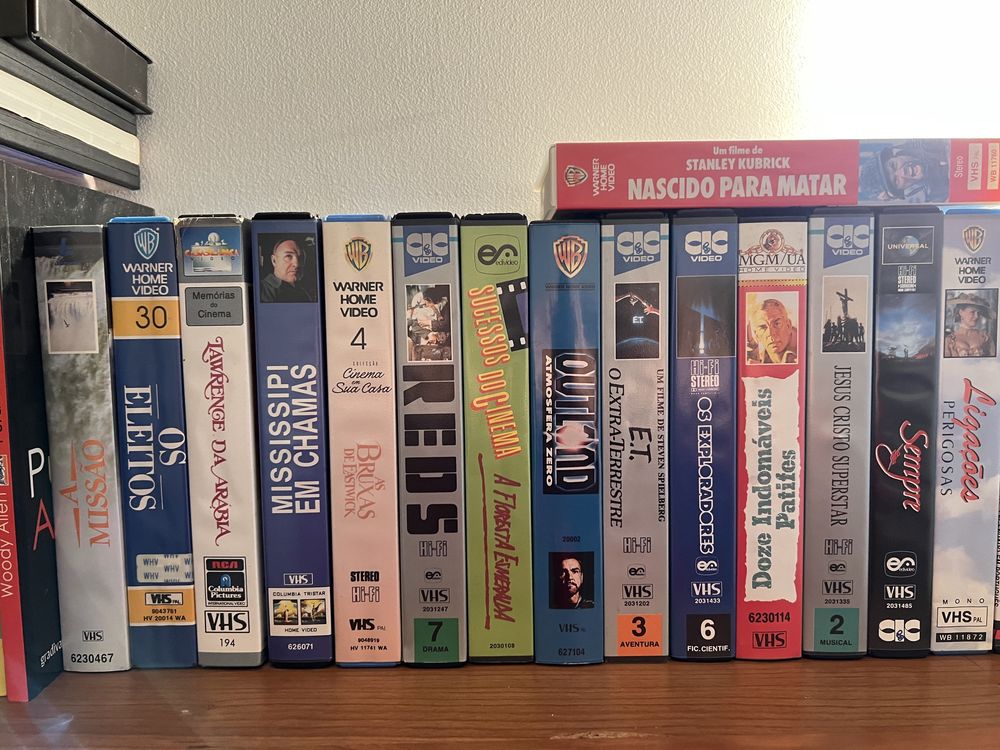 Filmes VHS originais com legendas em Portugues