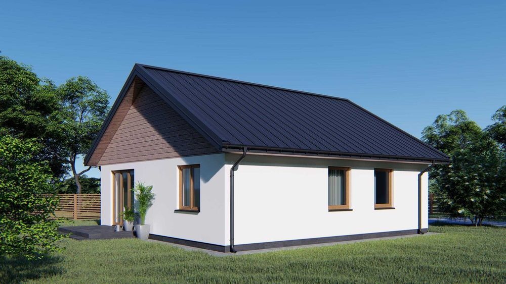 Dom szkieletowy kanadyjski Ramza A76 drewniany całoroczny budowa domów