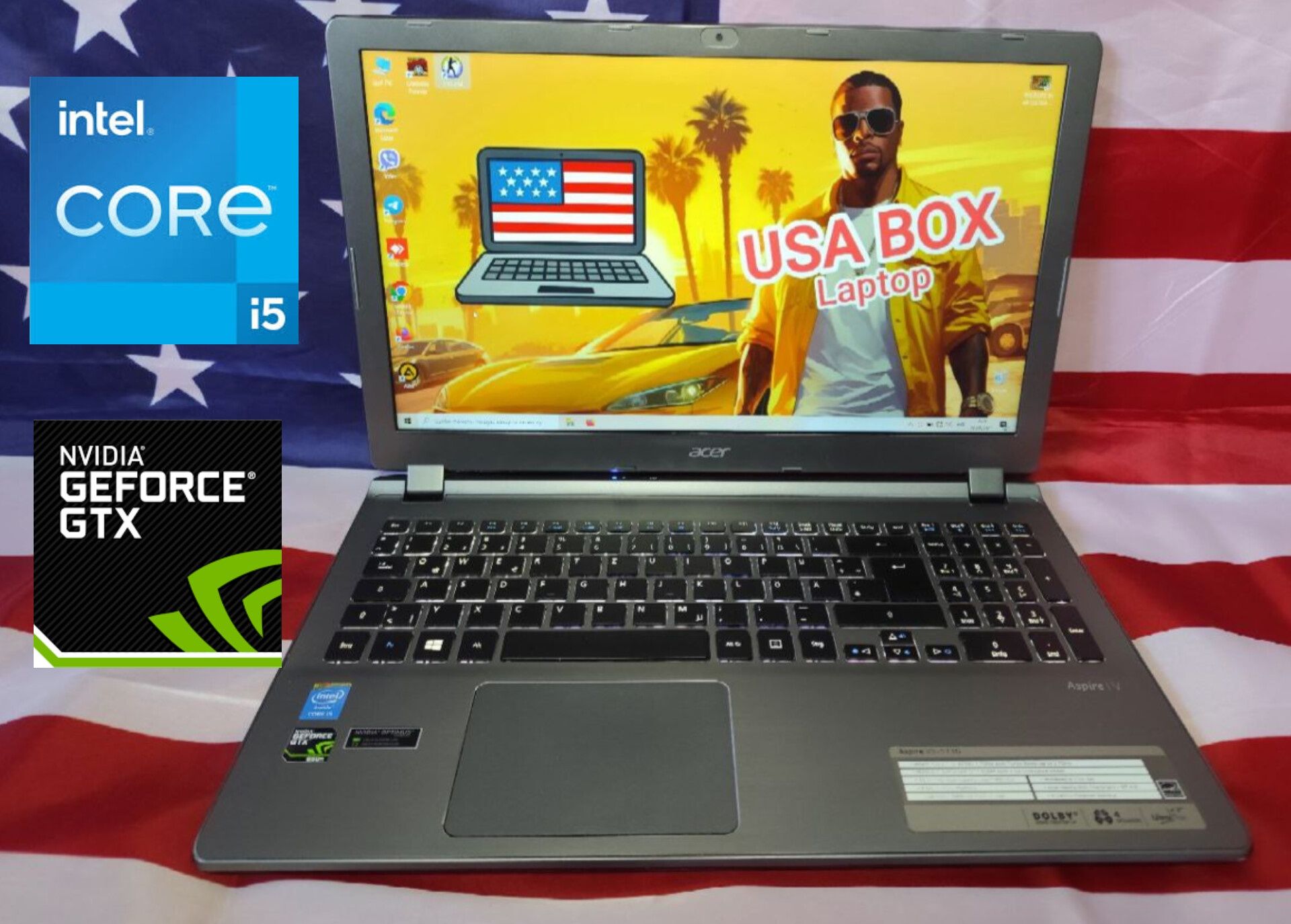 ‼️Ігровий Acer Aspire 5 15.6FHD/IPS/Core i5/GTX850M 4GB/12GB/SSD256GB