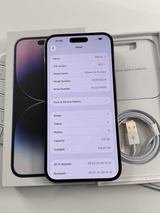 Iphone 14 pro max 128 gb bateria 91%