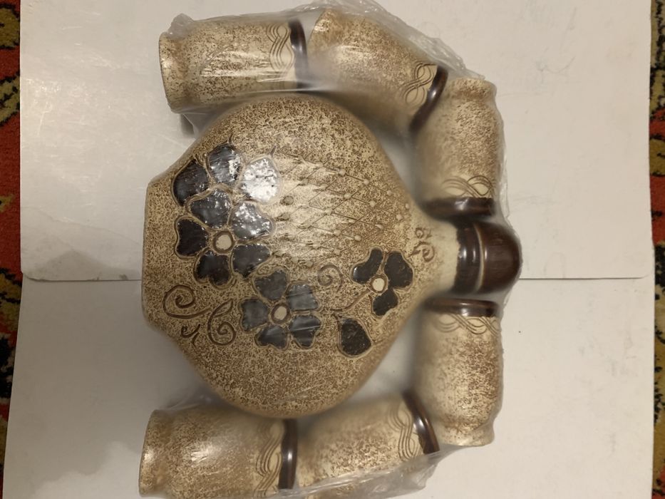 Керамічний набір і кувшинчік