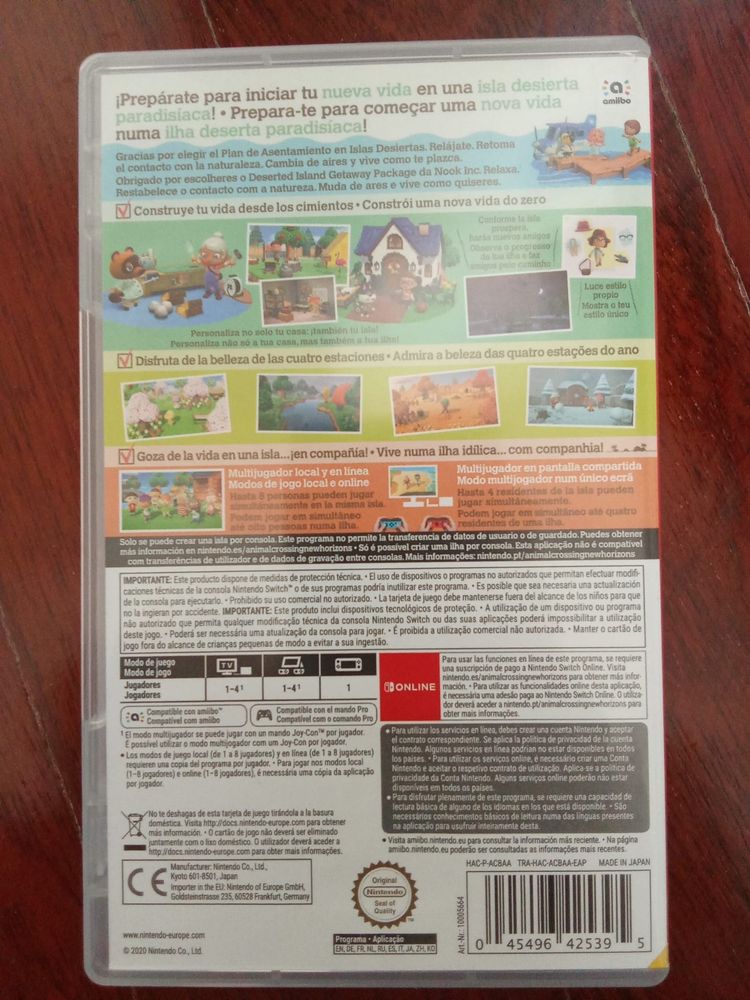 Jogo Nintendo switch. Animal Crossing