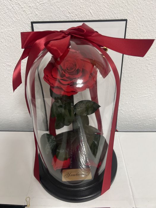 Троянда, роза, Сублімована (ліофілізована) червона троянда