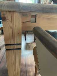 stół oczyszczony  drewniany 160*90 wys. 74